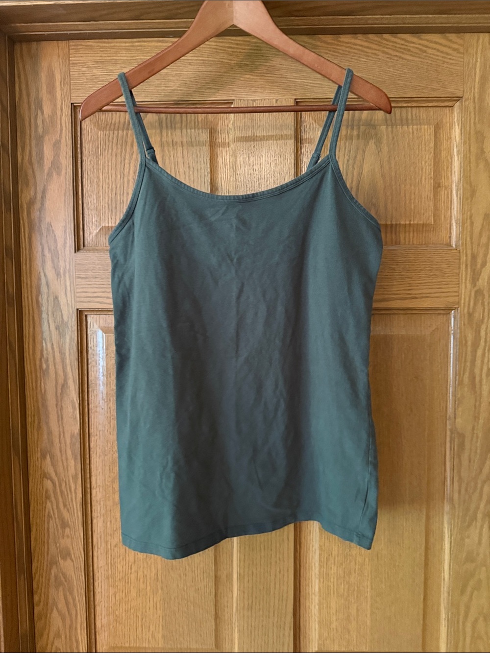 torrid Olive Green Slim-Strap Knit Camisole Tank